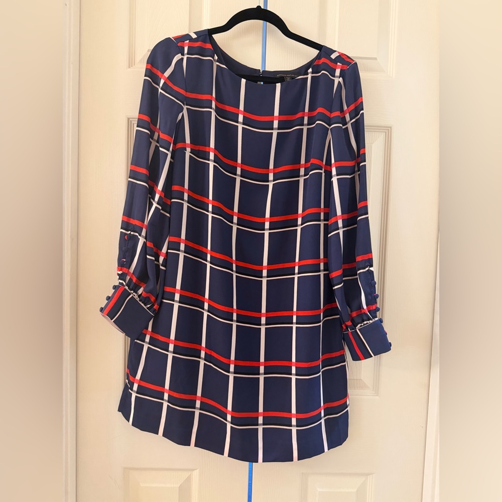 Banana Republic Plaid Shift Dress